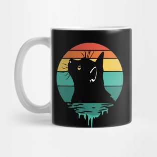 Curious Cat Vintage Sunset Mug